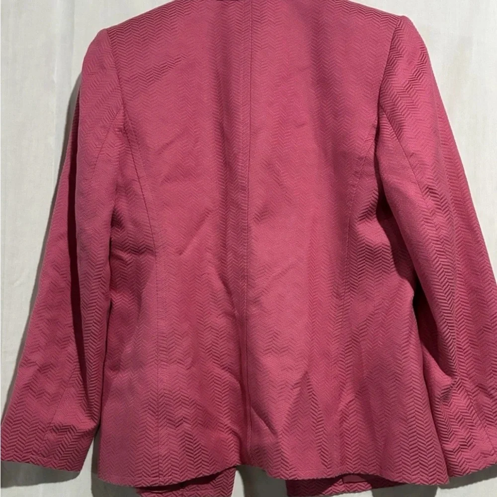 Talbots Raspberry Textured Blazer - Picture 2 of 3